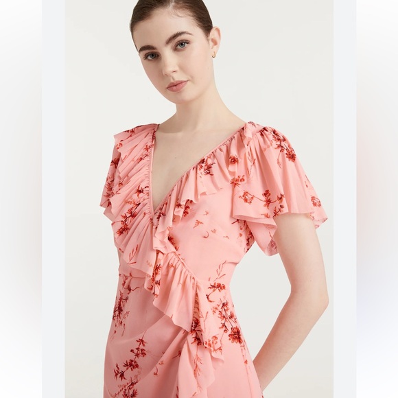 Cinq à Sept Fleur Sheilla Dress Pale Rose Multi Size 2 NWOT - Picture 3 of 7